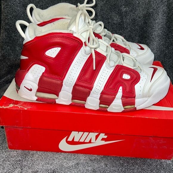 Nike Shoes Nike Airuptempo Red White Poshmark